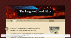 Desktop Screenshot of leagueofdeadfilms.com