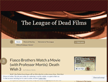 Tablet Screenshot of leagueofdeadfilms.com